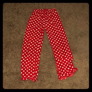 polka dot pajama bottoms